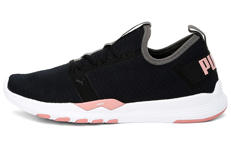 (Women) Puma Ignite Contender Interest Low Running Shoes Black/Pink 192602-02