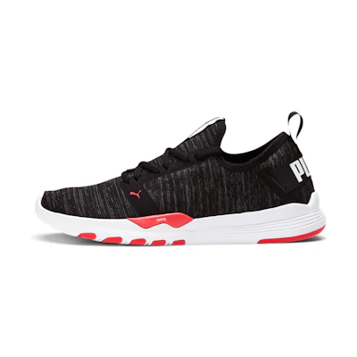 (W) Puma Ignite Contender Knit 'Black Energy Red'