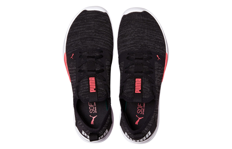 Lookbook (W) Puma Ignite Contender Knit ''Zwart Energy Rood'' 192810-01