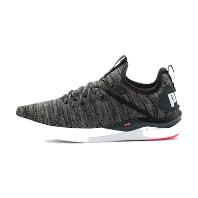 (W) Puma Ignite Flash EvoKnit 'Black'