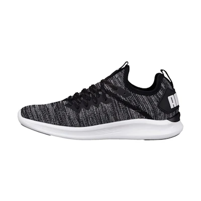 (W) Puma Ignite Flash Evoknit Low Running Shoes Black/Grey