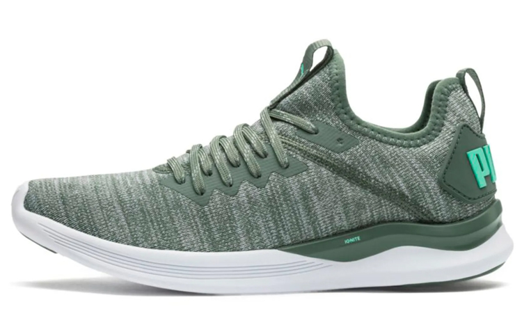 (Women) Puma Ignite Flash Evoknit 'Green White' 190511-10