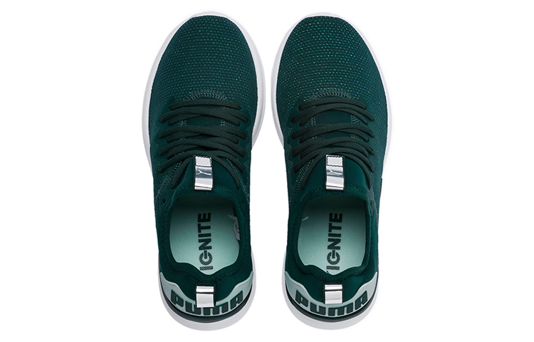 Shop (W) Puma Ignite Flash Evoknit 'Verde Blanco' 192457-01