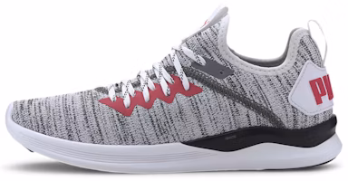 (Women) Puma Ignite Flash Evoknit 'Grey Red' 190511-23 (Women) Puma Ignite Flash Evoknit 'Grey Red' 190511-23