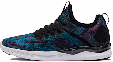 (Women) Puma Ignite Flash Geo 'Black Blue Red' 191486-01 (Women) Puma Ignite Flash Geo 'Black Blue Red' 191486-01