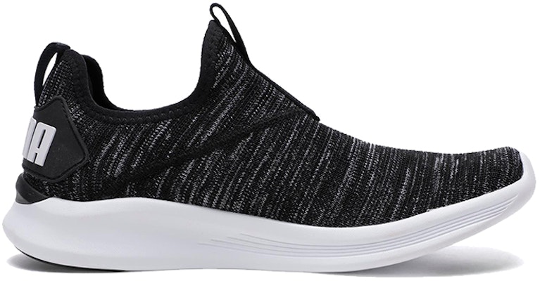 (Women) Puma Ignite Flash Slip Low Running Shoes Black/Grey/White 192271-06 Order (Women) Puma Ignite Flash Slip Low Running Shoes Black/Grey/White 192271-06
