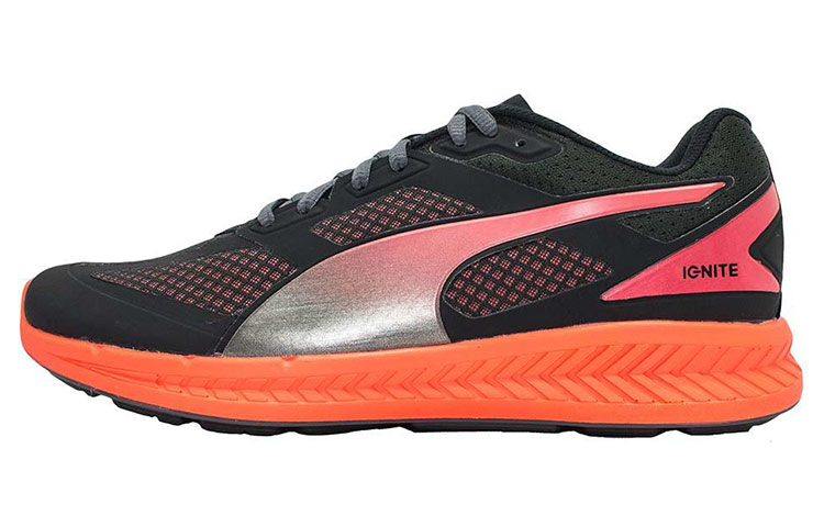 (Women) Puma Ignite Mesh 'Black Orange' 188585-01