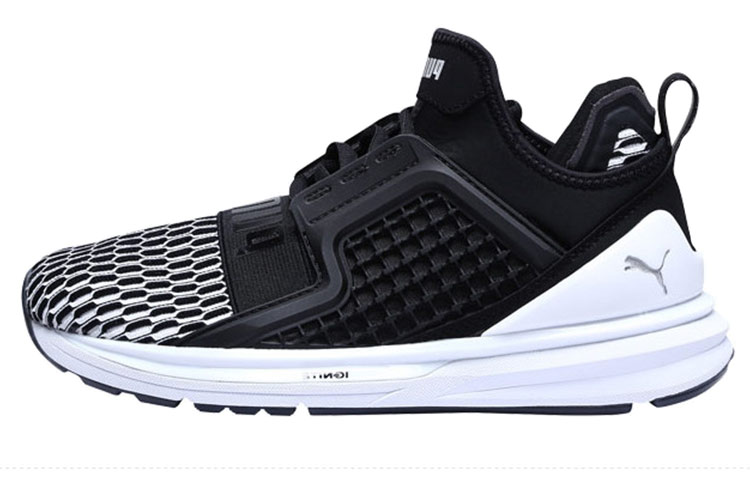 (W) Puma Ignite Shoes Black/White