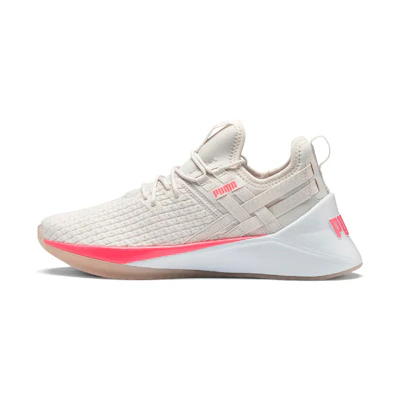 (W) Puma Jaab Xt Low Top Running Shoes Beige/White/Pink