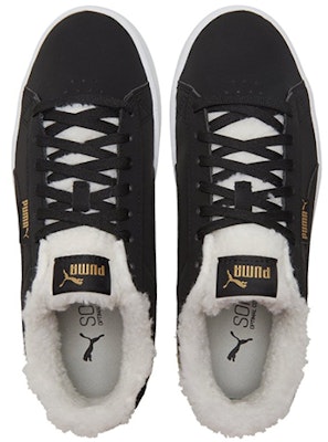 PUMA Jada Teddy 加絨 低幫 板鞋 女款 黑色 Lookbook PUMA Jada Teddy 加絨 低幫 板鞋 女款 黑色