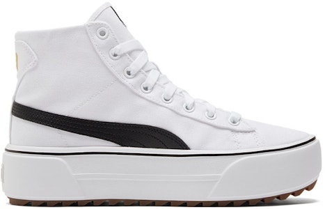 (W) 彪马 Kaia Mid CV '白黑' 运动鞋 384409-01 Order (W) 彪马 Kaia Mid CV '白黑' 运动鞋 384409-01