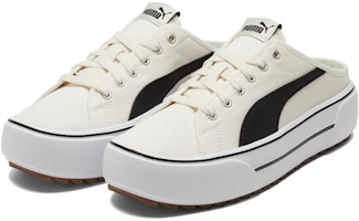 PUMA Kaia Mule 耐磨防滑 低幫 板鞋 女款 米黑 Lookbook PUMA Kaia Mule 耐磨防滑 低幫 板鞋 女款 米黑