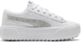 (W) Puma Kaia Platform Kasut Skateboard Kasual Putih 383915-02