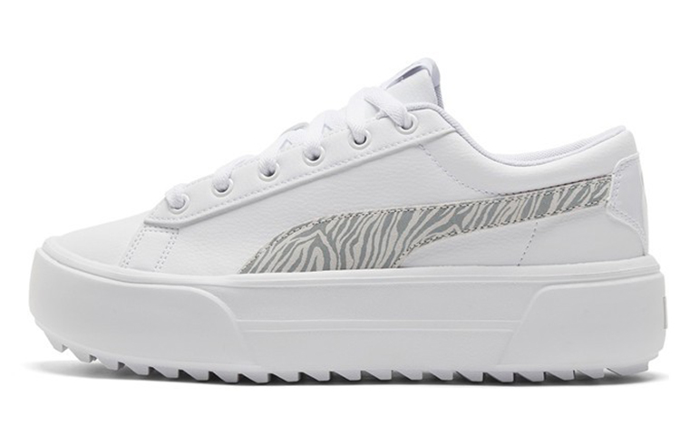 (Women) Puma Kaia Platform Casual Skateboarding Shoes White 383915-02