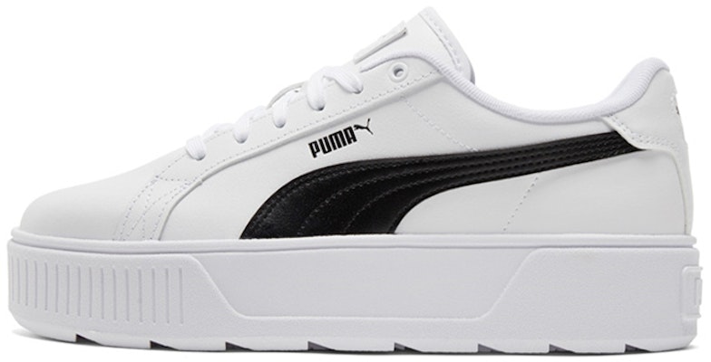(Women) Puma Karmen Leather 'White Black' 384615-02 Buy (Women) Puma Karmen Leather 'White Black' 384615-02