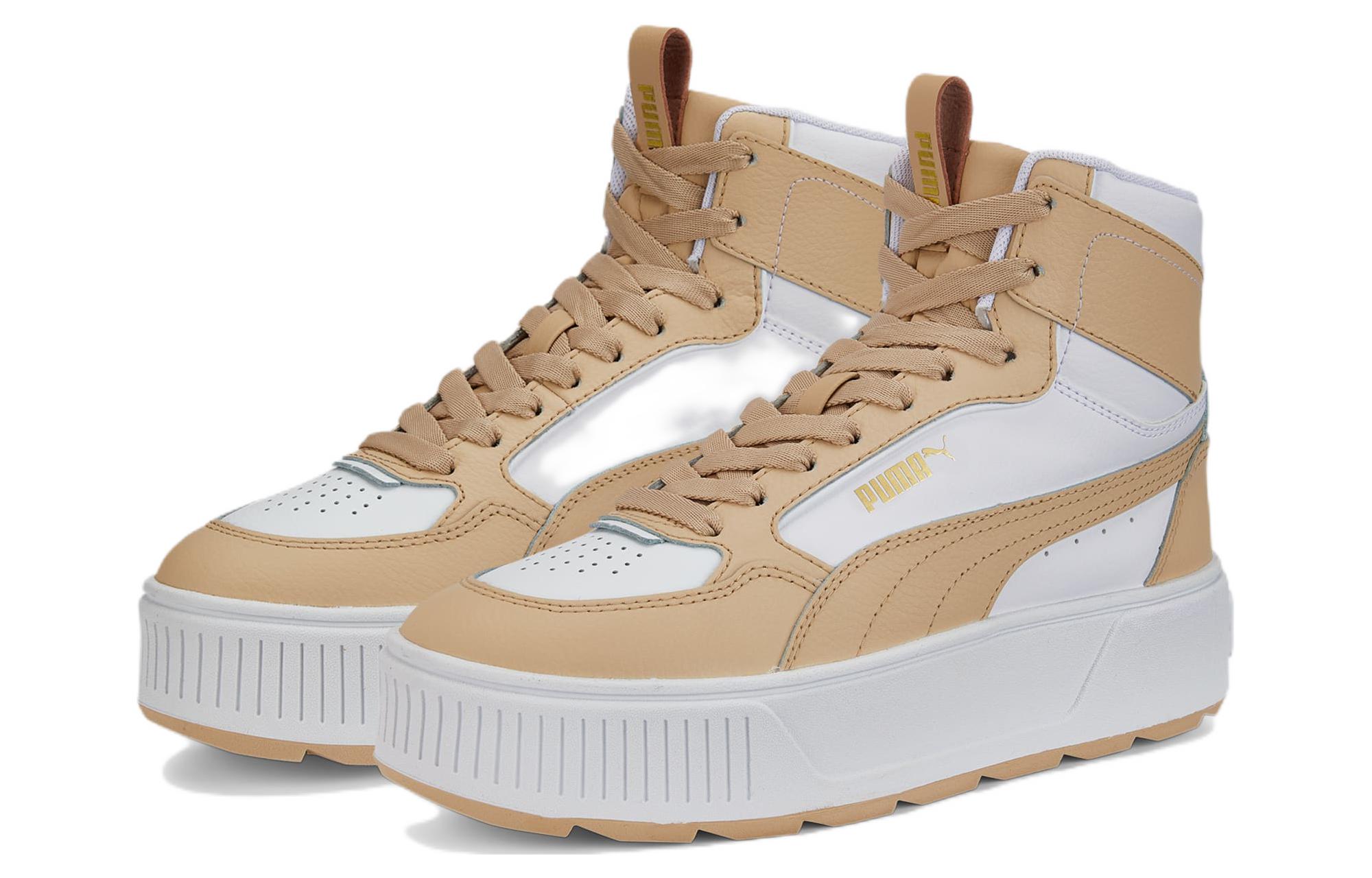 Lookbook (W) プーマ カルメン レベル "ホワイトイエロー" (Puma Karumen Reberu Howaitoierō) 387213-04