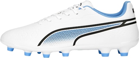 (Women) Puma King Match HG/AG 'White Blue' 107258-01 (Women) Puma King Match HG/AG 'White Blue' 107258-01