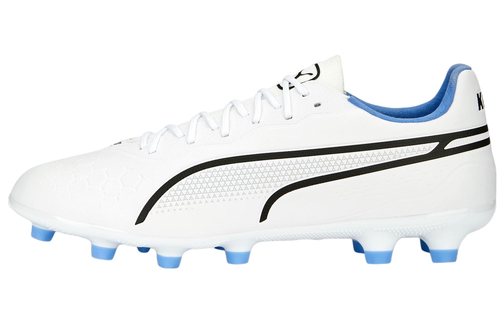 (Women) Puma King Pro HG 'White Blue' 107253-01