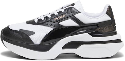 (Women) Puma Kosmo Rider Glam Sneakers 'Black White' 393108-02 (Women) Puma Kosmo Rider Glam Sneakers 'Black White' 393108-02