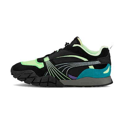 (W) Puma Kyron Bonfires 'Black Elektro Green'