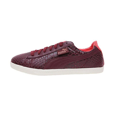 (W) Puma Lace Up Burgundy Textile Glyde Lo Hyper