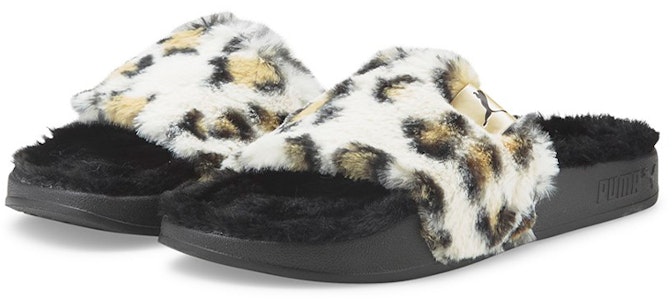 彪馬 Leadcat 2.0 仿皮草 運動拖鞋 女款 白 豹紋 Lookbook 彪馬 Leadcat 2.0 仿皮草 運動拖鞋 女款 白 豹紋
