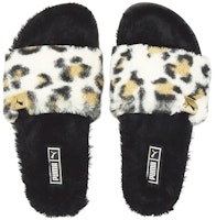 彪馬 Leadcat 2.0 仿皮草 運動拖鞋 女款 白 豹紋 Shop 彪馬 Leadcat 2.0 仿皮草 運動拖鞋 女款 白 豹紋