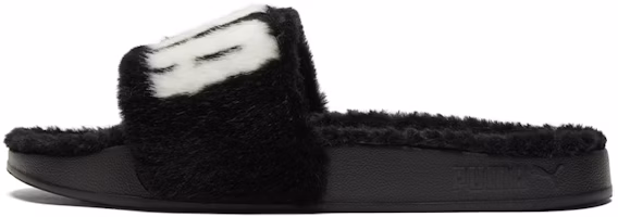 (Women) Puma Leadcat 2.0 Fuzz Slide 'Black White' 387313-01 (Women) Puma Leadcat 2.0 Fuzz Slide 'Black White' 387313-01