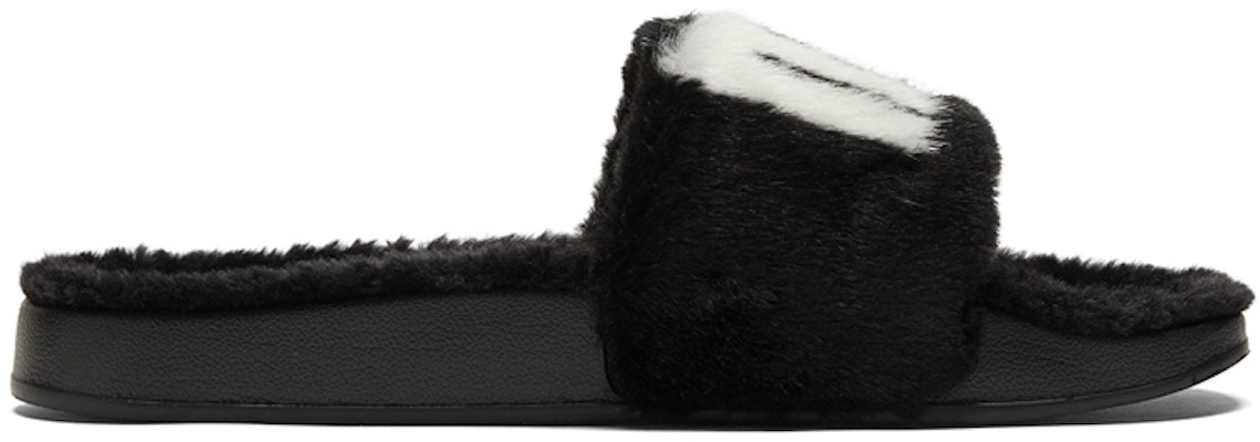 (Women) Puma Leadcat 2.0 Fuzz Slide 'Black White' 387313-01 Order (Women) Puma Leadcat 2.0 Fuzz Slide 'Black White' 387313-01