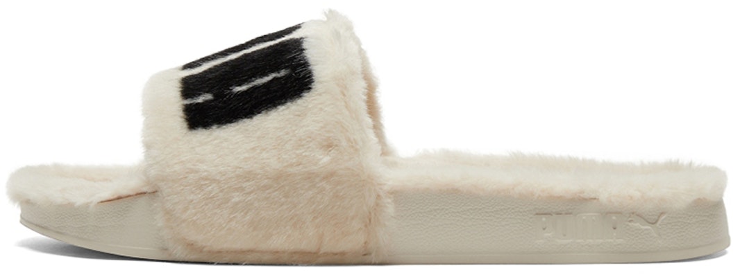 (Women) Puma Leadcat 2.0 Fuzz Slide 'Eggnog Black' 387313-02 Buy (Women) Puma Leadcat 2.0 Fuzz Slide 'Eggnog Black' 387313-02