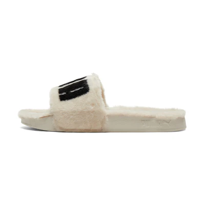 (W) Puma Leadcat 2.0 Fuzz Slide 'Eggnog Black'