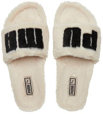 (Women) Puma Leadcat 2.0 Fuzz Slide 'Eggnog Black' 387313-02 Shop (Women) Puma Leadcat 2.0 Fuzz Slide 'Eggnog Black' 387313-02