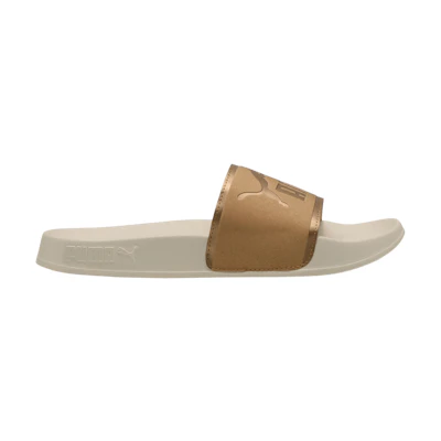 (W) Puma Leadcat 2.0 Slide 'Aqua Metallics - Alpine Snow Gold'