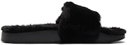Lookbook Puma Leadcat 2.0 YLM 人造毛皮運動拖鞋 女款 黑色