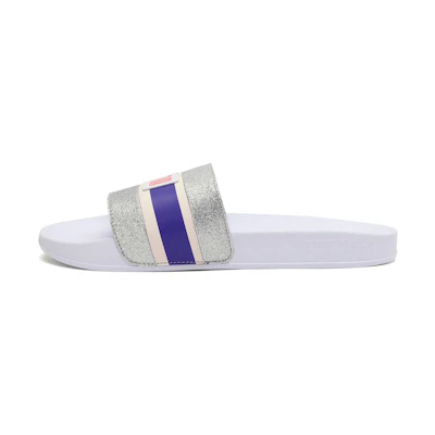 (W) Puma Leadcat FTR Slides '90s Pop - Glittered White'