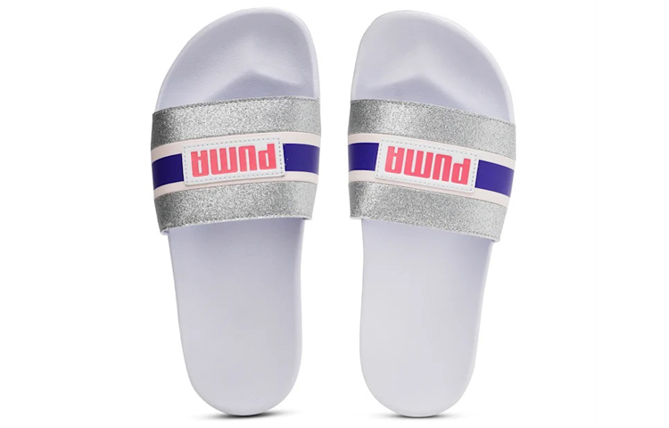 Shop (W) Puma Leadcat FTR Slippers ''90s Pop - Glitter Wit'' 372624-02
