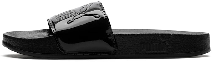 (Women) Puma Leadcat Patent Slide Black 367282-01 (Women) Puma Leadcat Patent Slide Black 367282-01