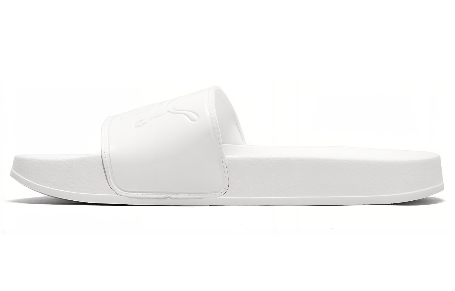 (Women) Puma Leadcat Patent Slide White 367282-02