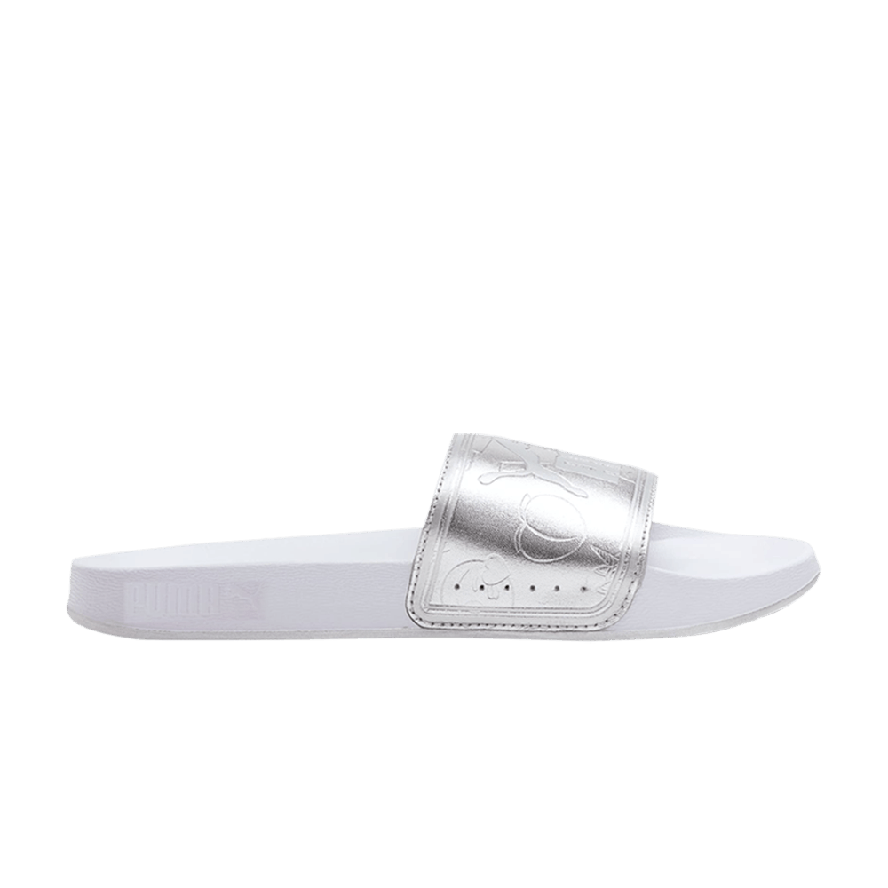 (Women) Puma Leadcat Slides 'Emoji - Silver'  380581-01