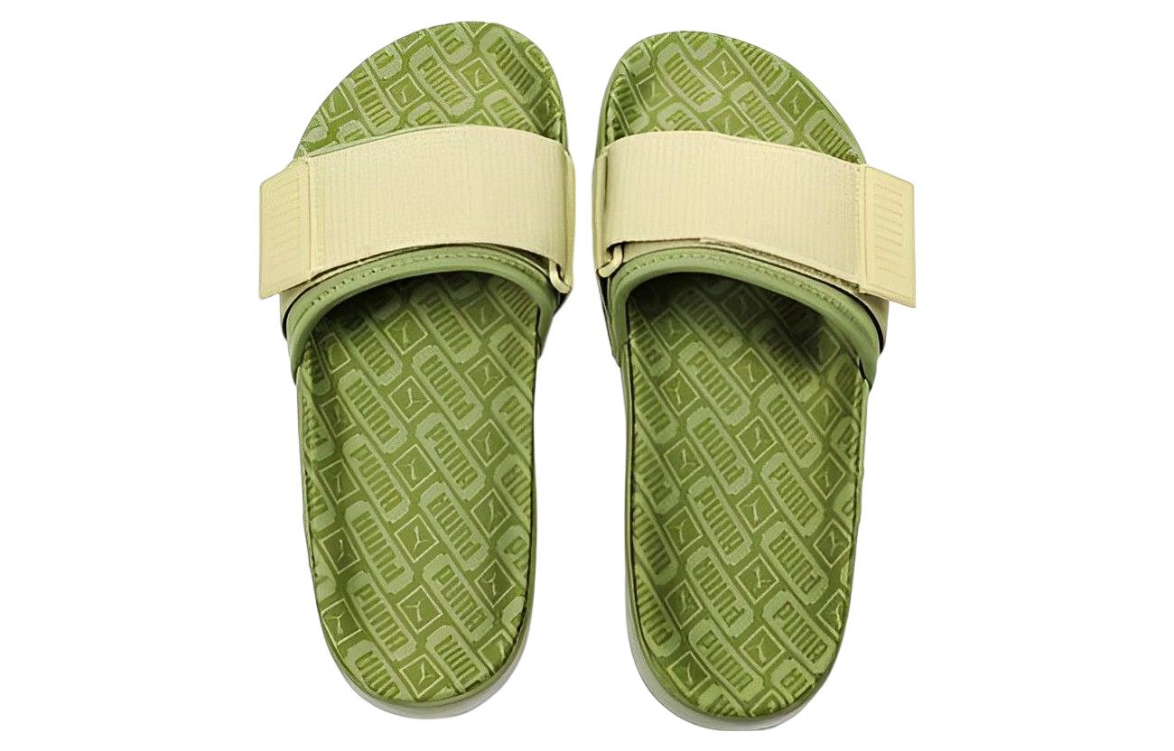 Shop (Women) Puma Leadcat Ylm Slide 'Green' 369406-02