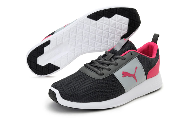 Shop (W) Puma Lexy V1 Baskets Noir/Gris/Rose 380489-01