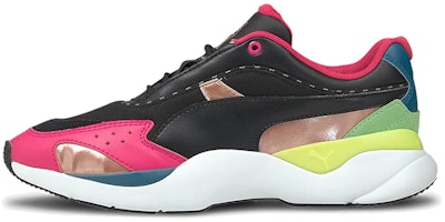 (Women) Puma Lia Fs Low Black/Pink/Yellow 373441-02 (Women) Puma Lia Fs Low Black/Pink/Yellow 373441-02