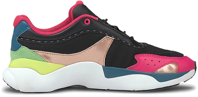 Puma Lia Fs 女款 粉黑黃 低筒跑步鞋 Order Puma Lia Fs 女款 粉黑黃 低筒跑步鞋