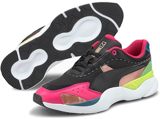 Puma Lia Fs 女款 粉黑黃 低筒跑步鞋 Purchase Puma Lia Fs 女款 粉黑黃 低筒跑步鞋