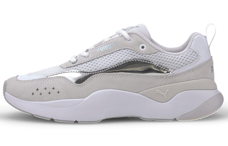 (Women) Puma Lia Pop Trainer 'White Silver' 371736-03