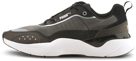 (Women) Puma Lia Sheer Trainers Black/White 371735-03 (Women) Puma Lia Sheer Trainers Black/White 371735-03
