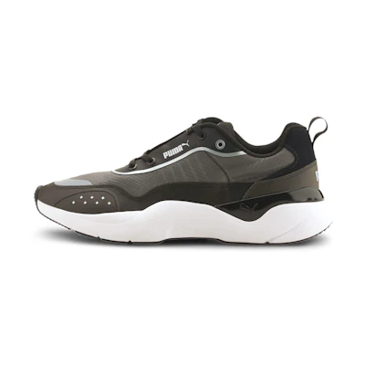 (W) Puma Lia Sheer Trainers Black/White