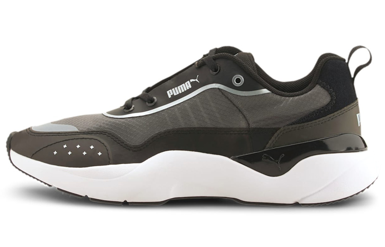 (Women) Puma Lia Sheer Trainers Black/White 371735-03