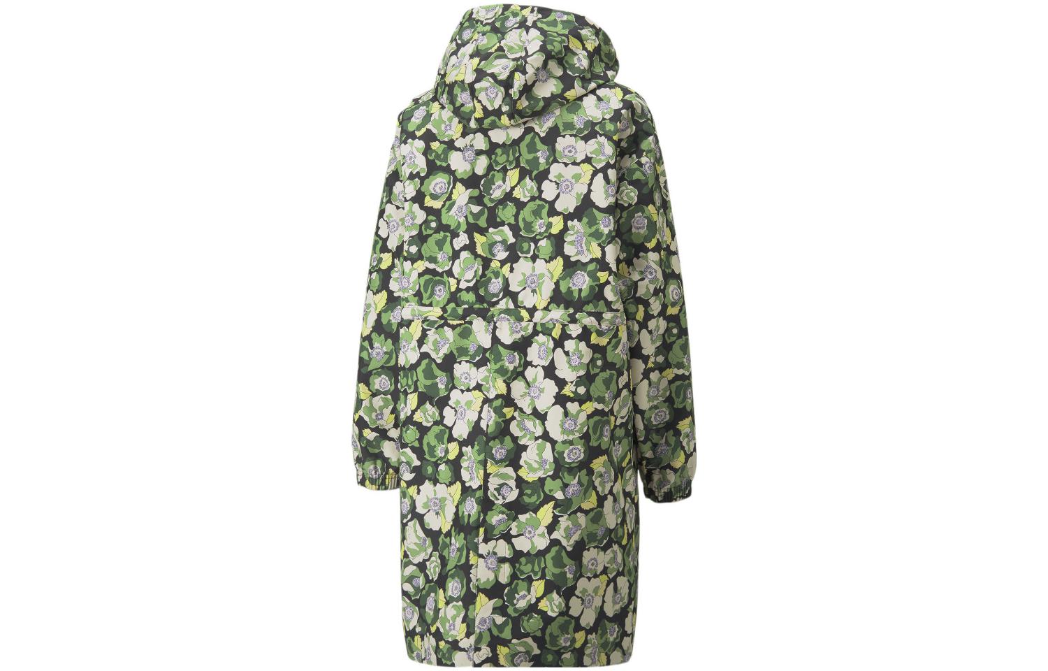 Lookbook (W) Chaqueta Impermeable con Capucha Puma LIBERTY Estampada Verde 534045-61