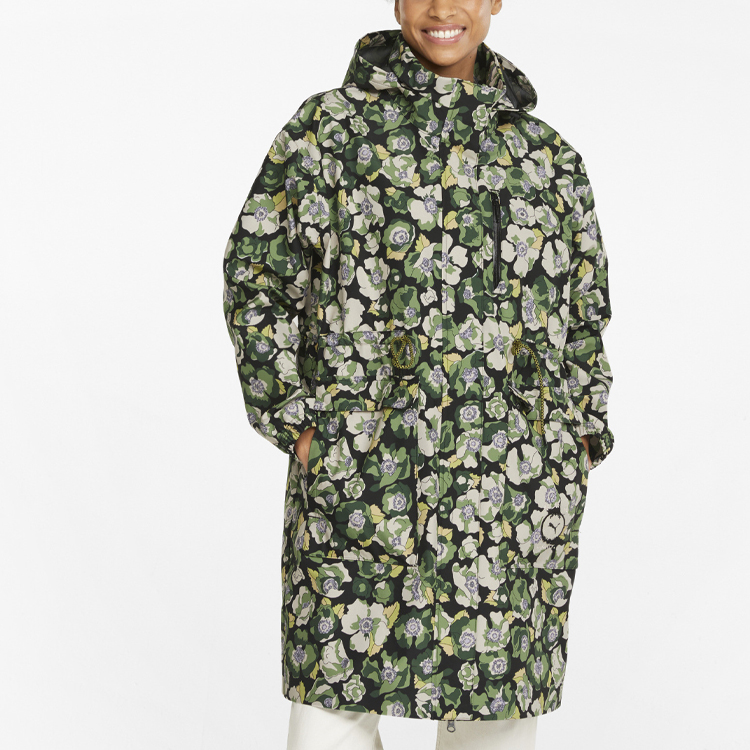 Shop (W) Chaqueta Impermeable con Capucha Puma LIBERTY Estampada Verde 534045-61